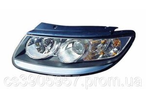 Фара Hyundai Santa Fe (06-12) ліва черн. рамка ел. рег. Depo 92101-2B020