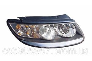 Фара Hyundai Santa Fe (06-12) права черн. рамка ел. мех. рег. Depo 92102-2B020