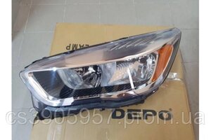 Фара передня ліва Ford Kuga/Escape 16-20 (Depo) жовта вставка