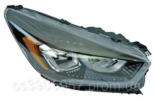 Фара права Ford Kuga 2 CBS (16-19) галоген лінза жовтий поворот чорна (2069433) SMS