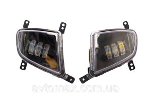 Туманні вогні Lada Priora 21704 3 діод, трикутна, подвійна -мод (2pcs)