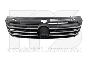 Решітка радіатора VW Passat B7 USA 11-15 (Китай) чорний глянець хром молдинги 561853651A0QE