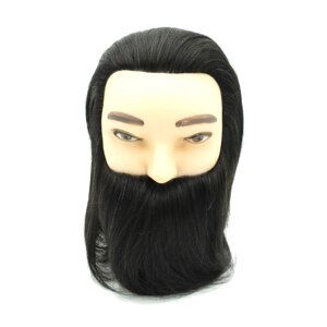 Голова-манекен SPL "брюнет" із бородою 20-25 см+519/A-1