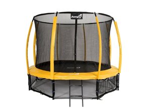 Батут для дому Jumpi Premium 10 FT 312 см. жовтий з внутр. сіткою