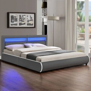 Ліжко шкіряне двоспальне MURC 180х200 см. с LED підсвіткою