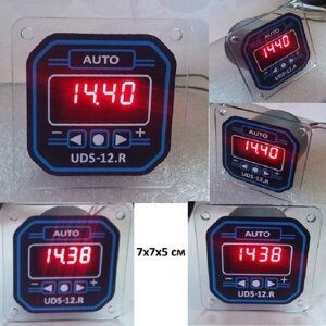 Годинник-таймер, UDS-12. R, Т4, від 1 хв. до 23 годин, 10 ступенів, реле часу, прямий відлік