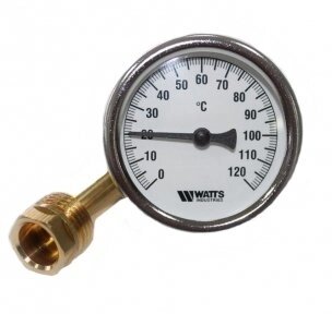 Біметалічний термометр Watts 1/2 "(задн. Подеколи.), Розмір 1/2" від компанії SERVICE-CLUB - фото 1