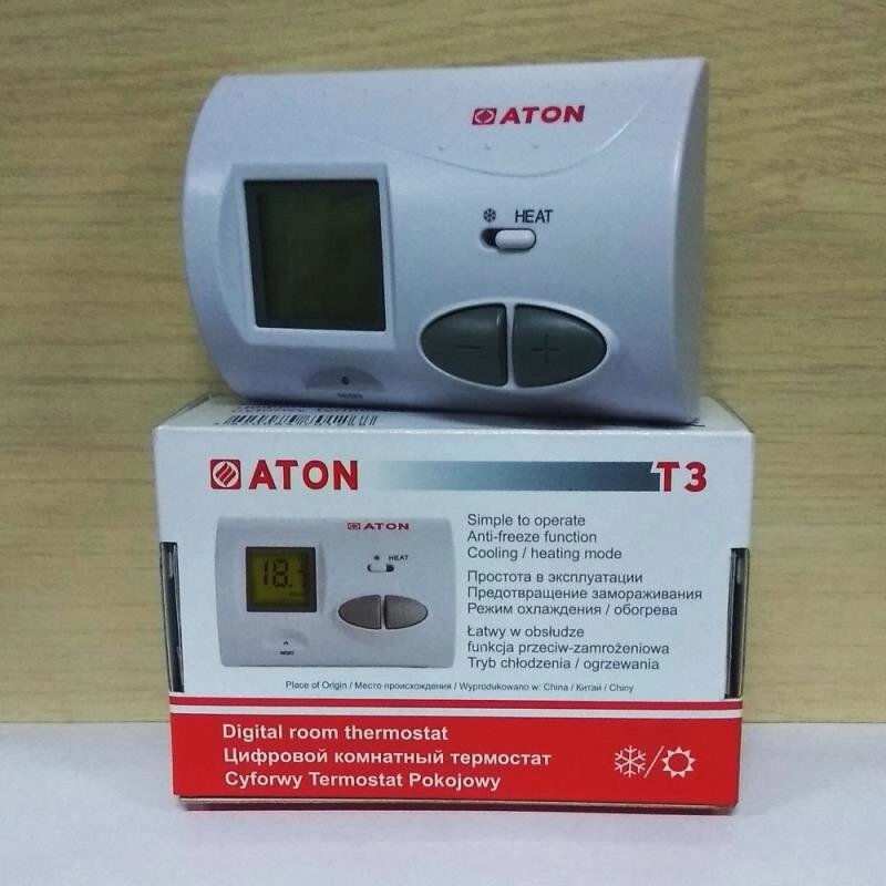 Кімнатний термостат ATON T3 терморегулятор від компанії SERVICE-CLUB - фото 1