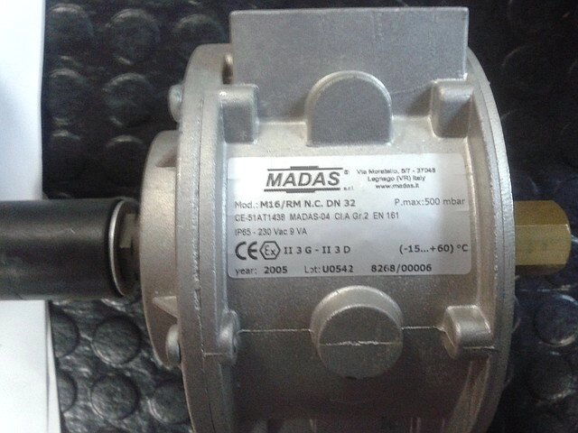 Клапан електромагнітний газ. Madas Dy 32 (M16 RM / NC 500 mbar) від компанії SERVICE-CLUB - фото 1