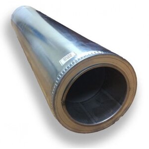 Труба двостінна для димоходу 1 м 400/460 н / оц 0,8 мм