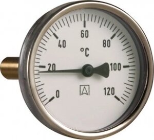 Біметалічний термометр Afriso BiTh 63 (задн. Подеколи.), Розмір 1/2 "