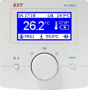 RT-208GT кімнатна панель термостат для автоматики RK-2006 LPG і RK-2006 LPG2
