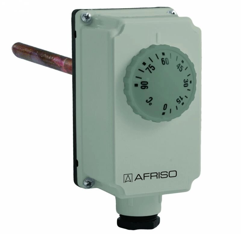 Термостат під бочку Afriso TC2 0-90 * C GZ 1/2 "100mm, розмір 1/2" від компанії SERVICE-CLUB - фото 1