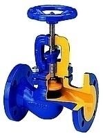 Вентиль, клапан запорный фланцевый DN50 PN16. Zetkama, тип 215A