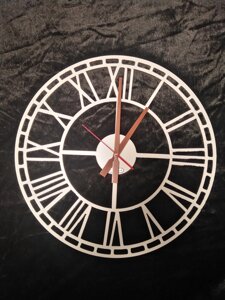Білий Настінний годинник у стилі лофт Viz-a-Viz СТОЛІТТЯ (40 см)