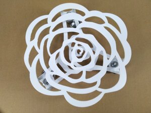 Декоративна підставка для квітів із металу Viz-a-viz Rose white 300 мм