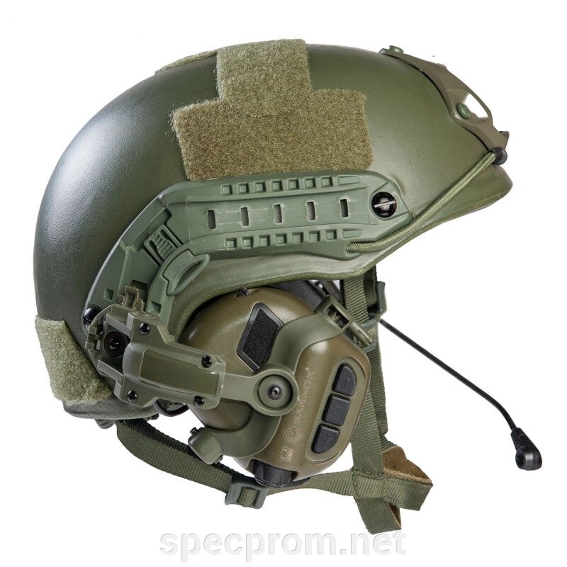 Комплект шолом FAST NIJ IIIA (каска) із підвісною системою WENDY + навушники M32H із кріпленням чебурашка від компанії SpecProm - фото 1