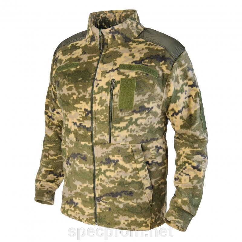 Куртка флісова тактична в кольорі ПІКСЕЛЬ від компанії SpecProm - фото 1