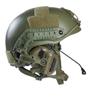 Комплект шолом FAST NIJ IIIA (каска) з підвісною системою WENDY + навушники EARMOR M32H з кріпленням чебурашка