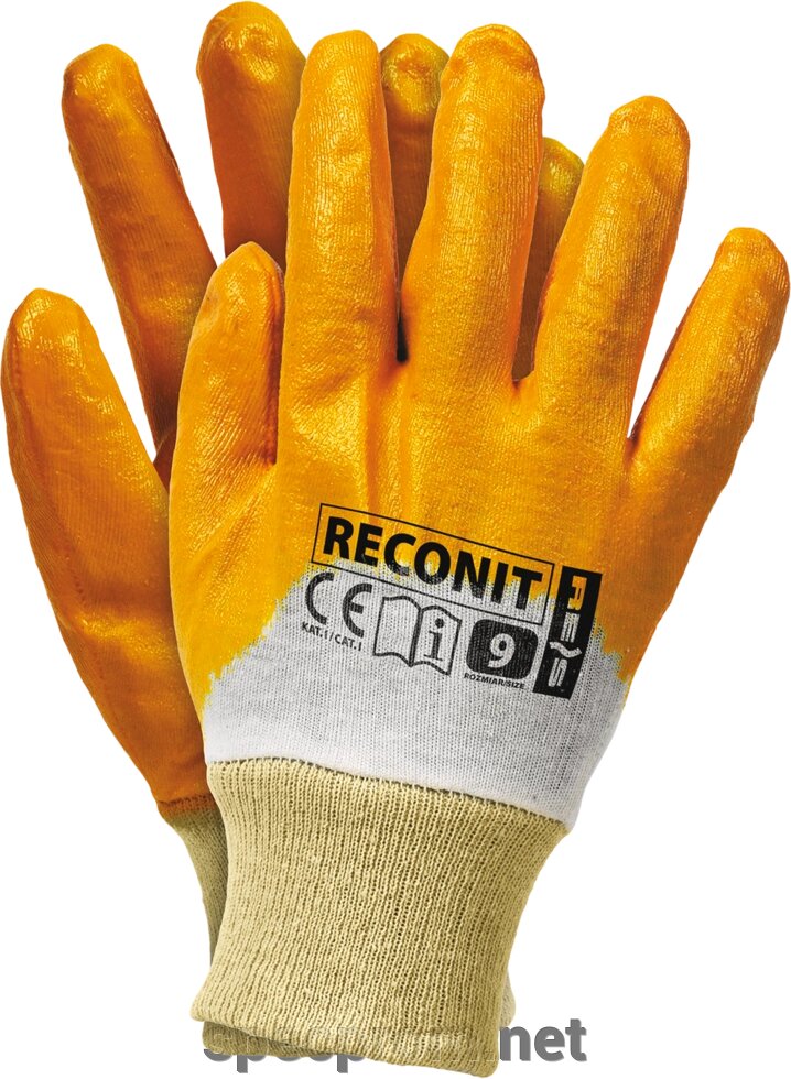 Рукавички помаранчеві нітрилові RECONIT-Y від компанії SpecProm - фото 1