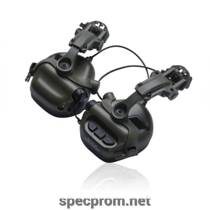 Тактичні навушники M31H із кріпленням під каску "ЧЕБУРАШКА" від компанії SpecProm - фото 1