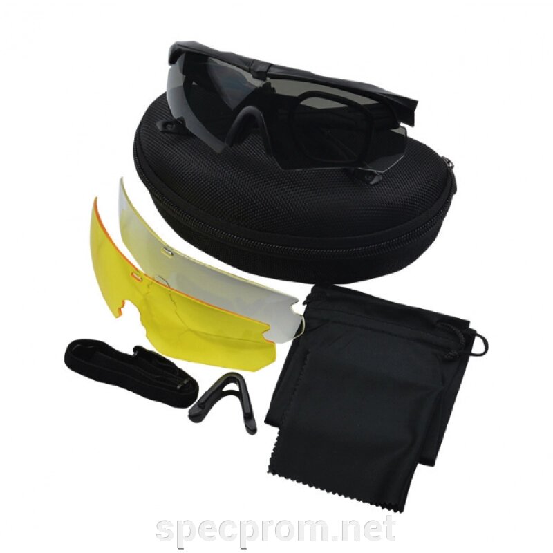 Тактичні окуляри ESS Crossbow 3 лінзи від компанії SpecProm - фото 1
