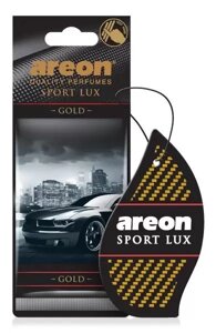 Ароматизатор на дзеркало сухий Аркуш Sport Lux Gold (вр-во AREON Болгарія) ПД 154348 - ALP