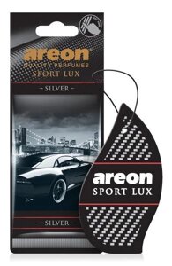 Ароматизатор на дзеркало сухий Аркуш Sport Lux Silver (вр-во AREON Болгарія) ПД 154349 - ALP