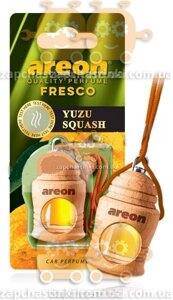 Ароматизатор на дзеркало рідкий 8мл AREON Fresco Пляшка+Корок "Yuzu Squash"