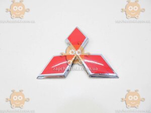 Mitsubishi Емблема Mitsubishi (логотип) Червоний колір 97x87 мм на стрічці 174.73