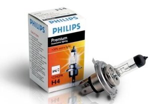 Лампа H4 P43 12v 60/55w premium 1шт (пр-во philips нідерланди) з 506113