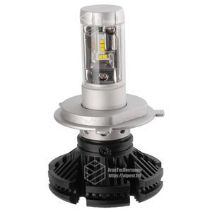 Лампа світлодіодна цоколь H1 (комплект 2 шт) 12,24 V, 50W, 4000Lm + вентилятор АТП X3 (цоколь H1) Передоплата