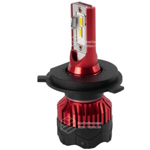 Лампа світлодіодна цоколь H1 (комплект 2 шт) 12,24 V, 60W, 4500Lm + вентилятор АТП К5 (цоколь H1) Передоплата