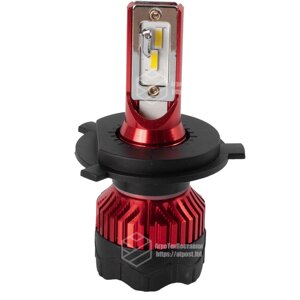 Лампа світлодіодна цоколь H3 red (к-кт 2 шт) 12,24 V, 60W, 4500Lm +вентилятор АТП К5 (цоколь H3) red Передоплата