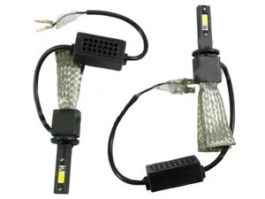 LED лампи головного світла лампа LED H1 F7 12v 6000k 2500L СНІР COB косичка