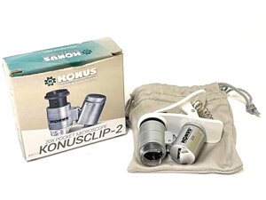 Мікроскоп кишеньковий KONUSCLIP-2 зі збільшенням 20x з кліпсою для смартфона (вр-во Konus Італія) ВС - ALP