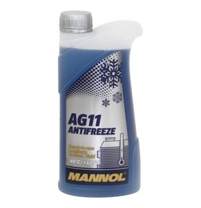 Антифриз AG11 -40°C синій 1л (вр-во Mannol Німеччина) ФЮ 360/0