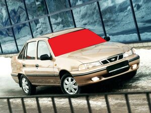 Скло лобове Daewoo Nexia 1995-2003рр. місце під дзеркало (1385*756) (пр-во SAFE GLASS) ГС 49881 (передоплата