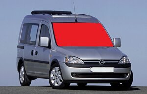 Скло лобове Opel Combo після 2001р. ПШТ, МПЗ (пр-во SAFE GLASS Україна) ГС 100 (передоплата 250 грн)