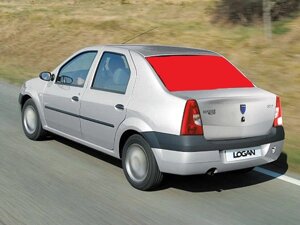 Скло заднє DACIA LOGAN, Renault Logan, MCV (Седан) 2004-12г. (пр-во FUYAO) ГС 100551 (передоплата 300 грн)