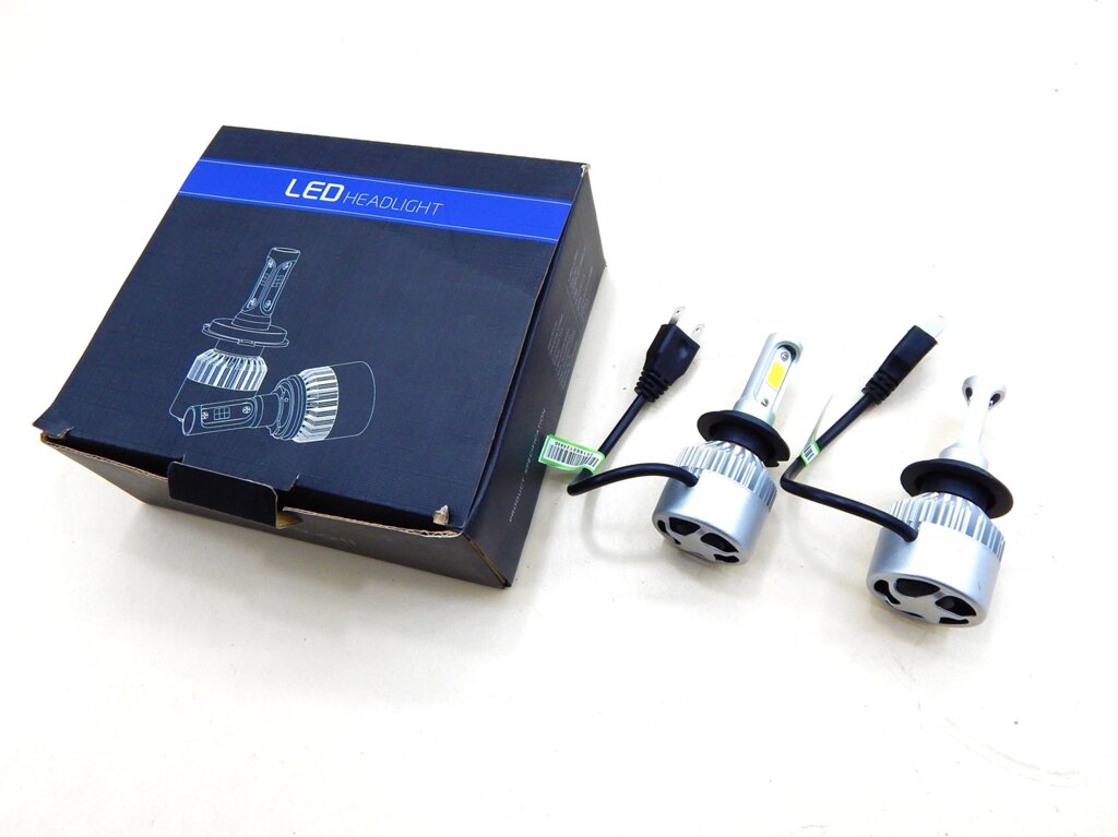 Светодиодние лампи LED H7 S2 (2шт) Xenon 12V 24V 6000K (40w/4000lm) (пр-во LED HEADLIGHT) ТМ від компанії Інтернет-магазин "Запчастінкі" - фото 1