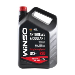 Антифриз Winso Antifreeze & Coolant Red -42°C (червоний) G12+5кг