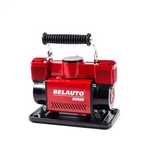 Компресор автомобільний Белавто Буран 10Атм 90л/хв 380Вт двоциліндровий із зажимами АКБ