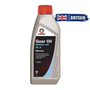 Трансмісійне масло Comma EP85W-140 GEAR OIL 1л