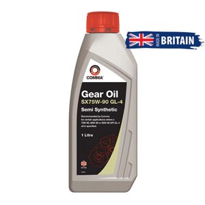 Трансмісійне масло comma GEAR OIL SX75W-90 GL4 1л