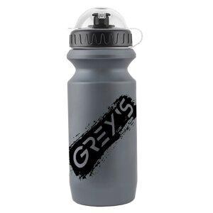 Велосипедна фляга Grey's 600мл сіра з захисним ковпачком