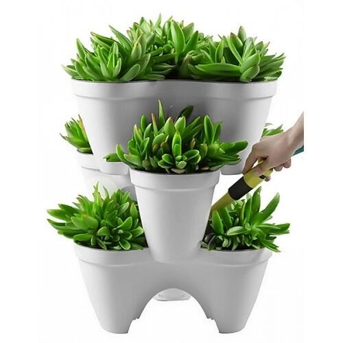 Горщик для рослин IVY planter біло-зелений - фото