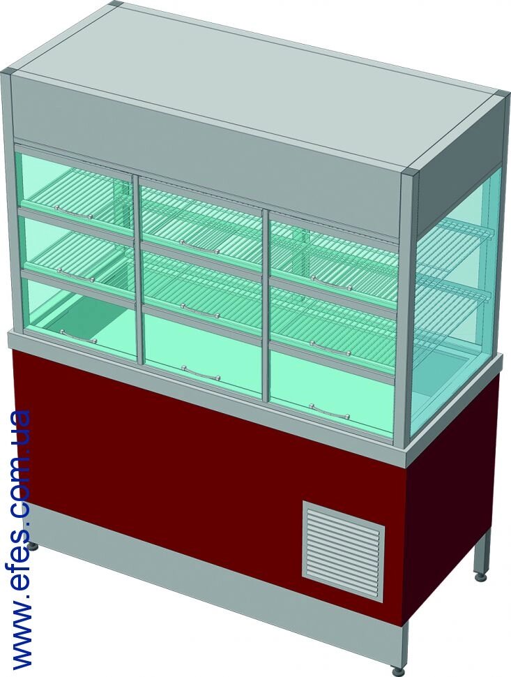 Прилавок-Вітрина холодильний БЕЗ БОКСА ПВХЛС-К 1200х700 ( 1000 ) х1300 СТАНДАРТ 304 / Ст. 3 від компанії ТОВ "ЕФЕС-ТРЕЙД" - фото 1