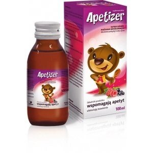 Apetizer сироп для дітей віком від 3-х років, який смак малини і чорної смородини, 100 мл