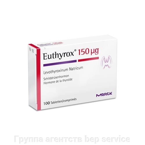 Еутірокс (Euthyrox), 25,50,75,100,150,175,200μ від компанії Група агенцій  bep service - фото 1